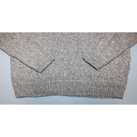 American Eagle Mens Grey Black Seriously Soft Fair Isle Wool Blend Sweater M - Picture 5 of 7